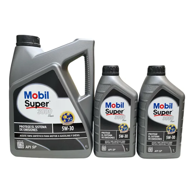 Pack Aceite Mobil Súper 3000 5w30 Sintético  6 Litros