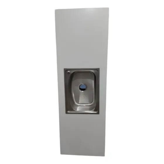 Mesada 1.83 X 0.60 En Blanco Absoluto Con Pileta Al Medio