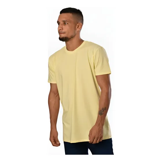 Camiseta Básica Hombre En Tela Fría. Molde Slim Fit