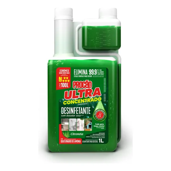 Desinfetante Pet Ultra Concentrado Procão C/ Dosador 1 Litro