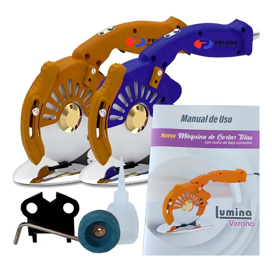 Cortar Telas Mas Potencia Profesional Color Naranja Lumina Verona Circular
