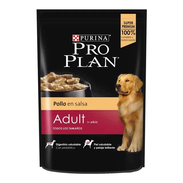 Pouch Pro Plan Adulto 100g Pollo En Salsa