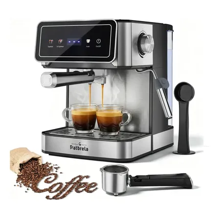 Cafeteira Expresso Patbrela CM005 20 Bar, para Pó e Cápsulas Nespresso, com Vaporizador e Aquecimento de Xícaras