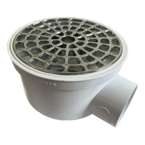 Desague Anti Filtraciones Centro Piso Redondo Acero Inox
