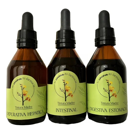 Tintura Madre Detox Sistema Digestivo Kit Depurativo X 60cc
