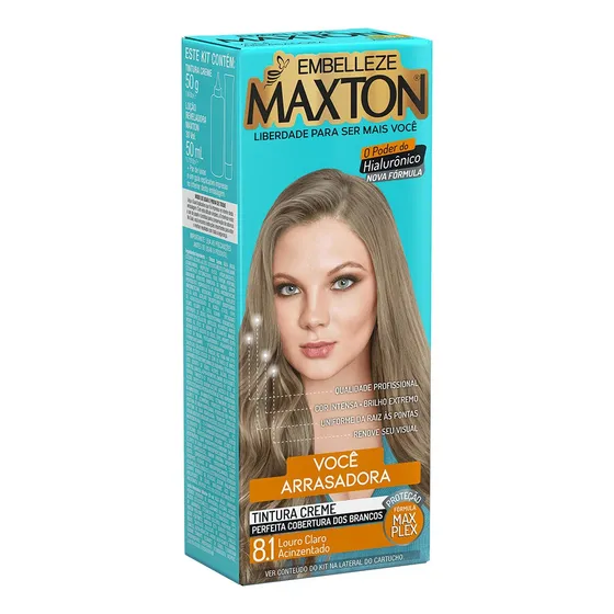 Kit de Tintura creme para Cabelo Maxton