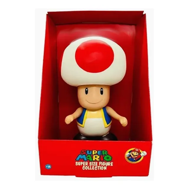 Figura de acción Boneco Toad Super Mario Ruggi Cogumelo, 20 cm