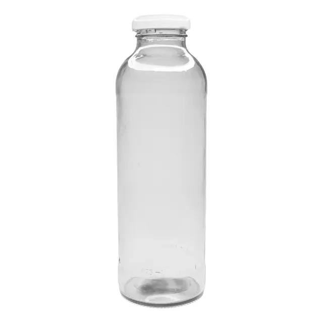 Botella De Vidrio 475cc Ml Con Tapas Incluida Pack 12 Unid