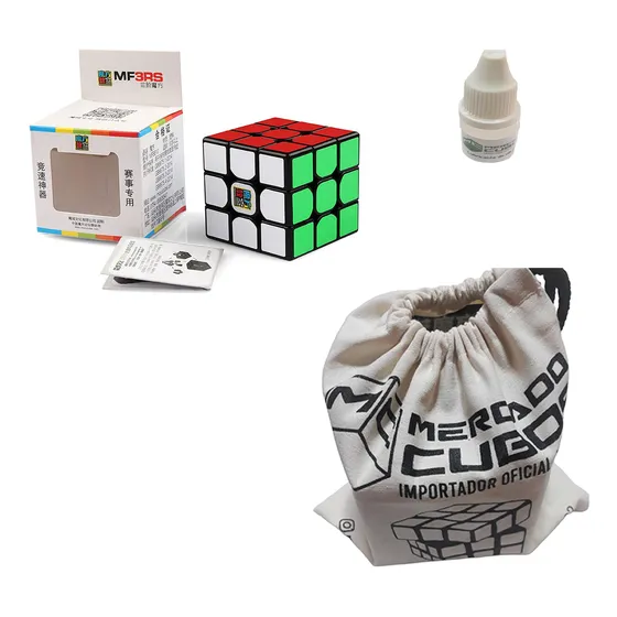 Cubo Rubik 3x3 Mf3rs (moyu) + Base Moyu + Lubricante