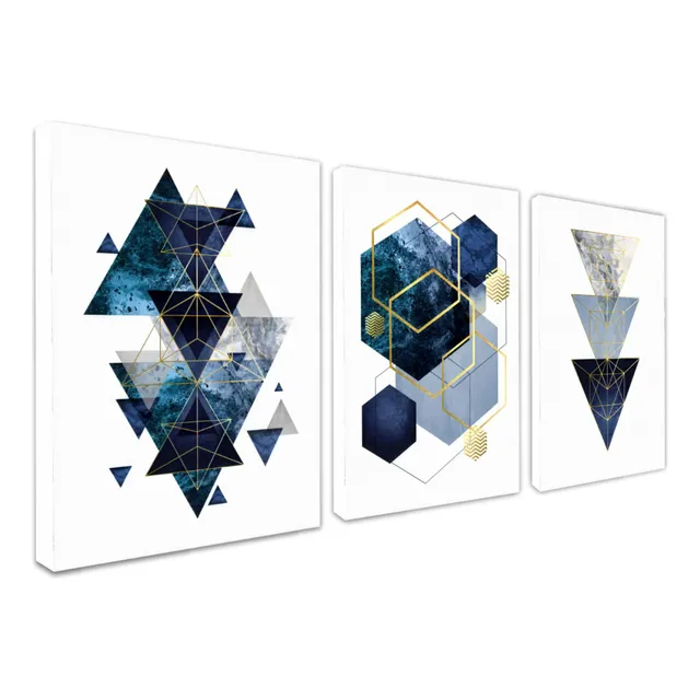 Cuadros Decorativos Para Sala Comedor Geométrico Abstracto 3