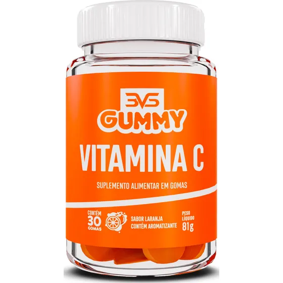 Gummy Vitamina C 100% Natural - Produzido com Pectina e Tapioca - Sabor: Laranja
