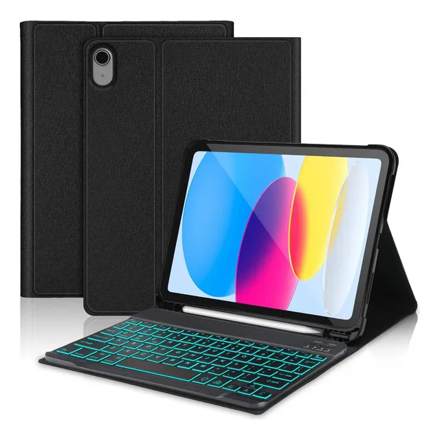 Faryodi Funda Con Teclado Bluetooth P/ iPad 10 Gen 10.9