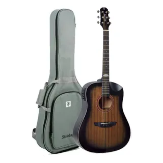 Violão Strinberg Sd201hc Folk Aço Half Cutaway Com Bag