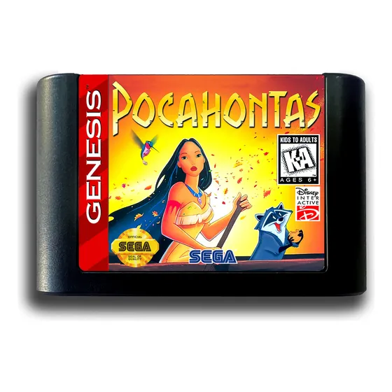 Cartucho De Megadrive Novo Pocahontas