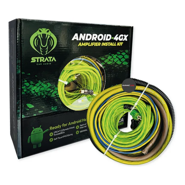 Kit De Cables De Instalación Premium De Audio #4 Strata