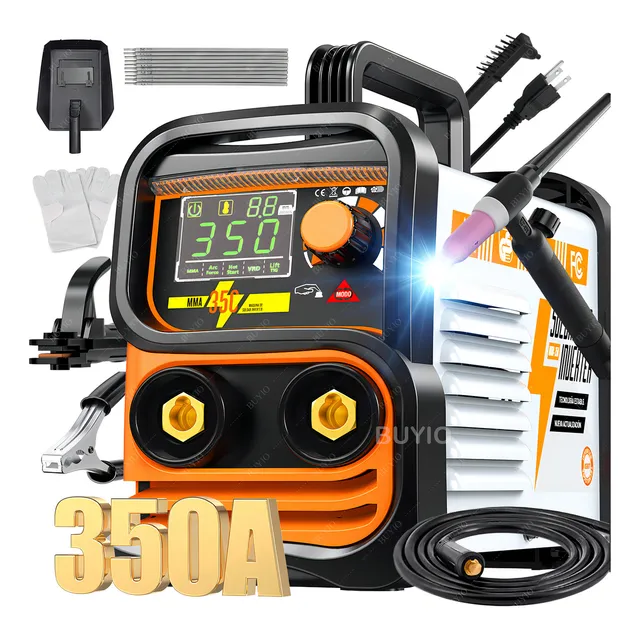 Soldadora Inverter 20-350A BUYIO® Máquina Soldar Mma+tig Soldadoras Inversor Para Soldar 2 En 1 Con Pantalla Lcd