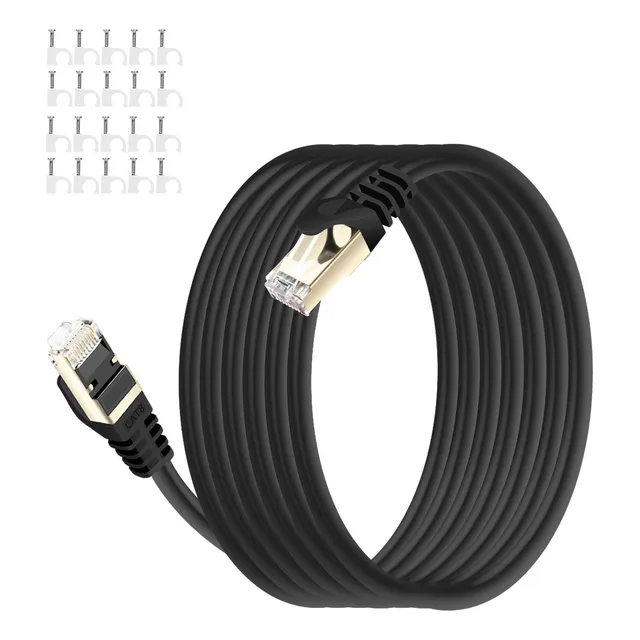 Cable Red Rj45 Ethernet Cat 8 Cable 40gbps 2000mhz-25 Metros