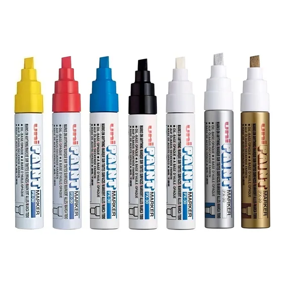Rotulador permanente Uni Paint Marker Px30, color amarillo industrial