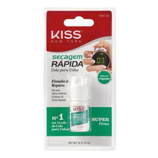 Cola De Unhas Secagem RĂĄpida Kiss New York - 3g Cola De Unhas Secagem RĂĄpida Kiss New York - 3g