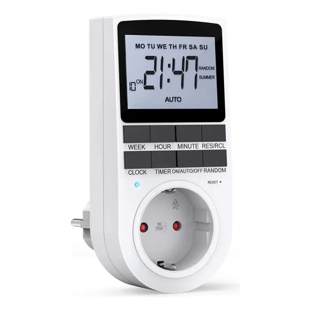 Temporizador Timer Digital Reloj Ahorro Energia Calefon Aaa
