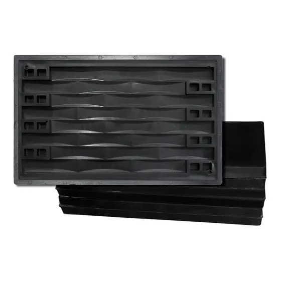 Moldes Para Placas Anti Humedad Yeso 3 D Wave X 6 Unidades
