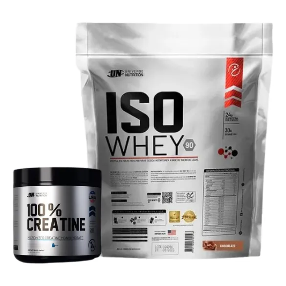 Iso Whey 90 3kg + 100% Creatina Universe Nutrition