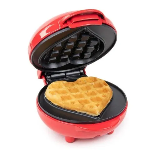 Marca Glowlin Wafflera Nostalgia En Forma De Corazón Color Rojo