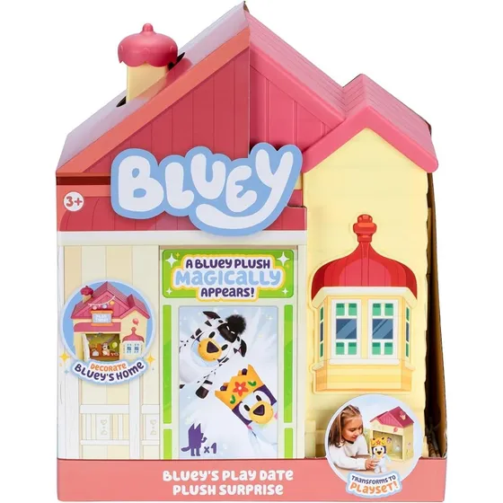 Bluey Play Date Plush Surprise, Decora La Casa
