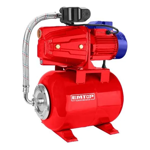 Bomba Agua 1 Hp Hidroneumatico Pulmon 24 Litros Emtop