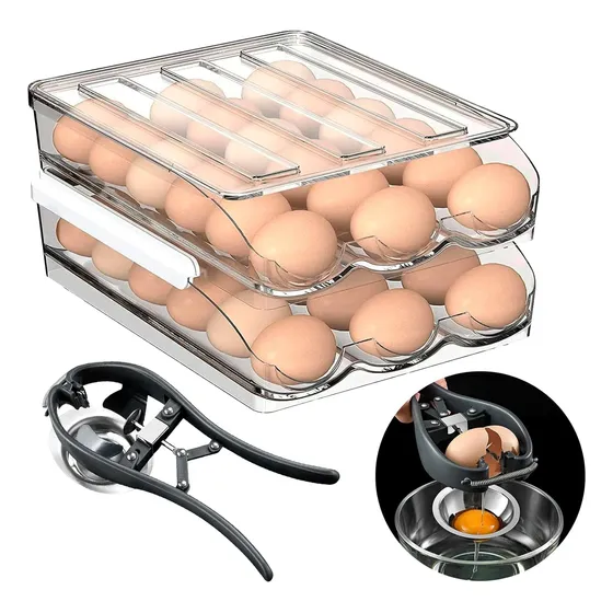 Huevera Dispensador Organizado De Huevos Soporte Para Huevos