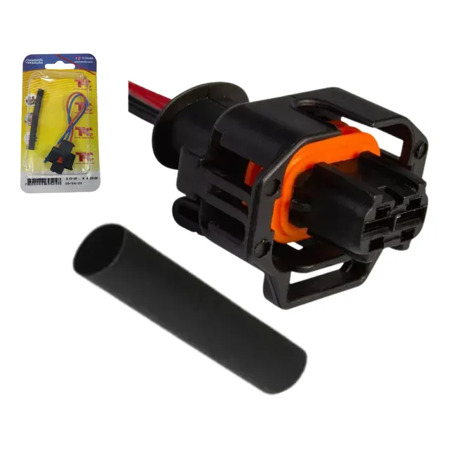  1x Conector Plug Do Bico Injetor Diesel S10 Blazer 2.8 Mwm