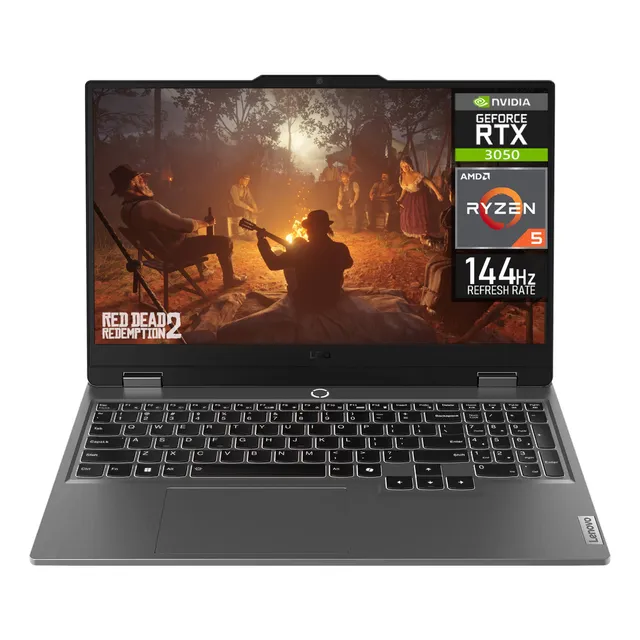 Laptop Gamer LENOVO LOQ NVIDIA GeForce RTX 3050 AMD Ryzen 5 8GB RAM 512GB SSD Windows 11 Home