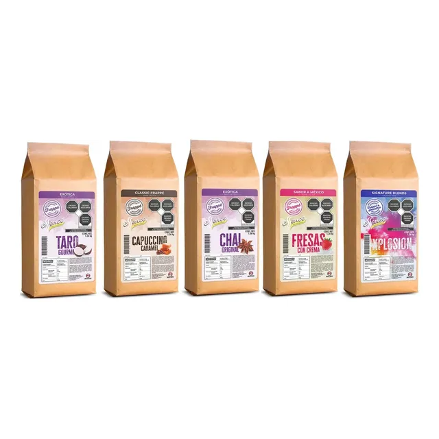 19 Sabores De Bases Para Frappe En Polvo 1.30kg A Elegir 