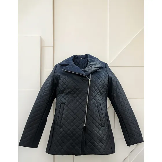 Campera De Vestir Matelaseada Cuero Ecologico Saco Mujer