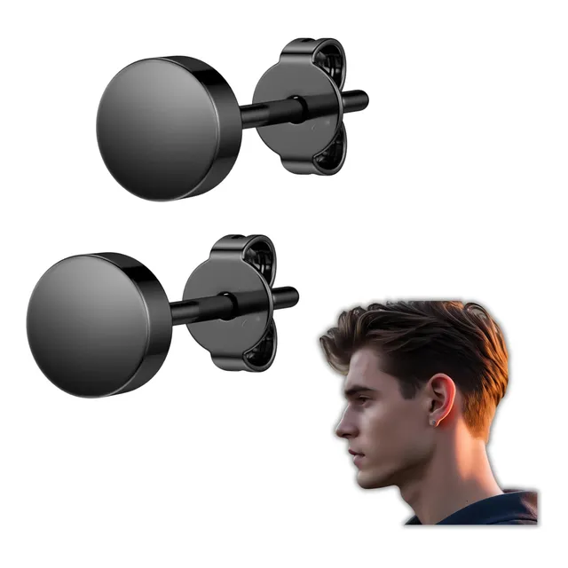 Aretes Topos Topitos Hombre Mujer Pendientes Acero Inoxidabl