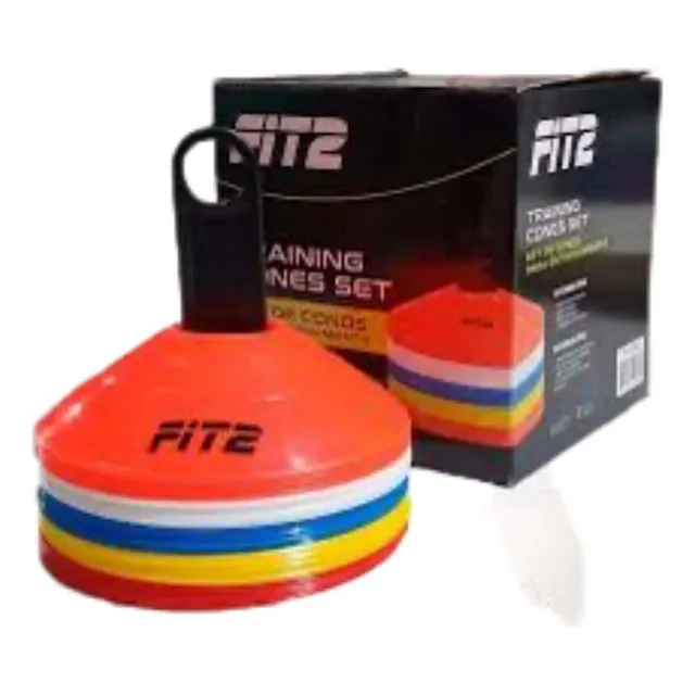Juego De Conos Entrenamiento, 5 Colores 50 Pza Fit2