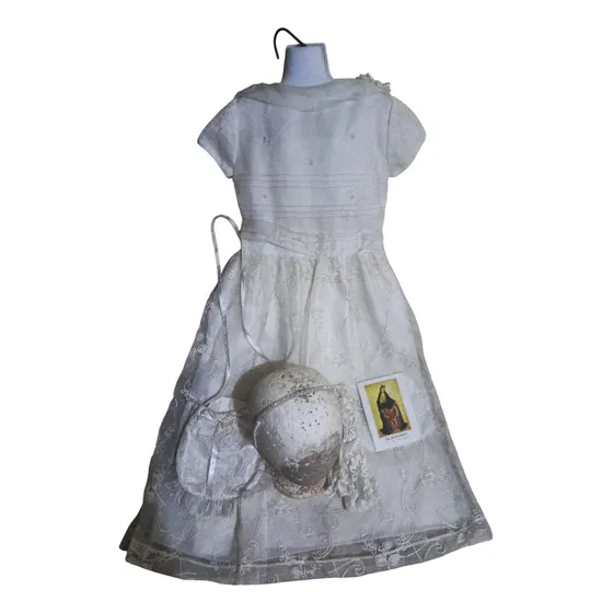 Elegante Vestido De Primera Comunión Talla 12