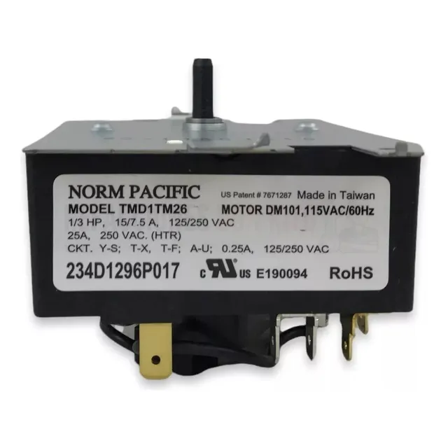Timer Reloj Programador Secadora Mabe Ge Easy 234d1296p017