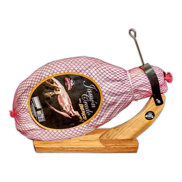 Pata De Jamon Tipo Iberico Mas Soporte De Madera