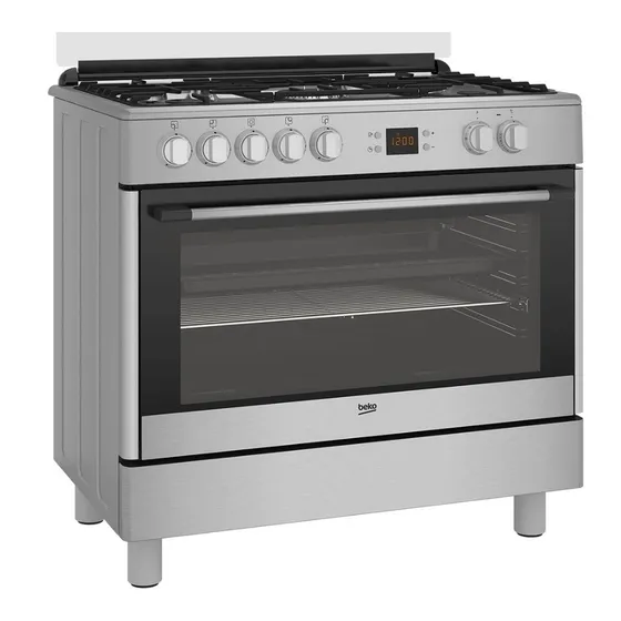 Cocina Horno Electrico 5 Hornallas Beko Gm 15321 Dx