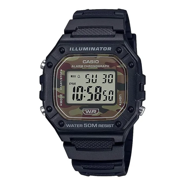Reloj Casio W-218h Original Resistente Al Agua 50 Metros