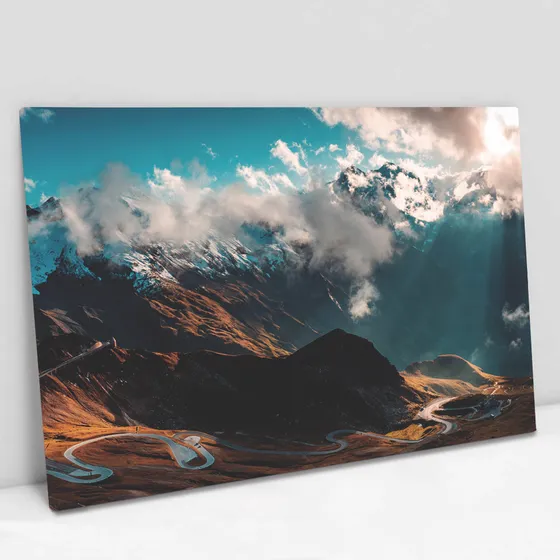 Quadro Canvas O Céu E As Montanhas Chassi Tamanho 60 X 40cm