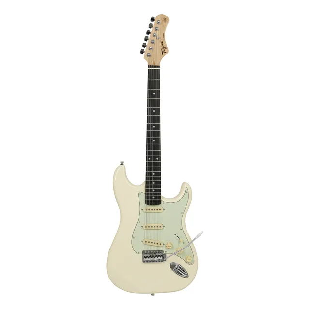 Guitarra eléctrica Tagima TW Series TG-500 de tilo olympic white brillante con diapasón de madera técnica