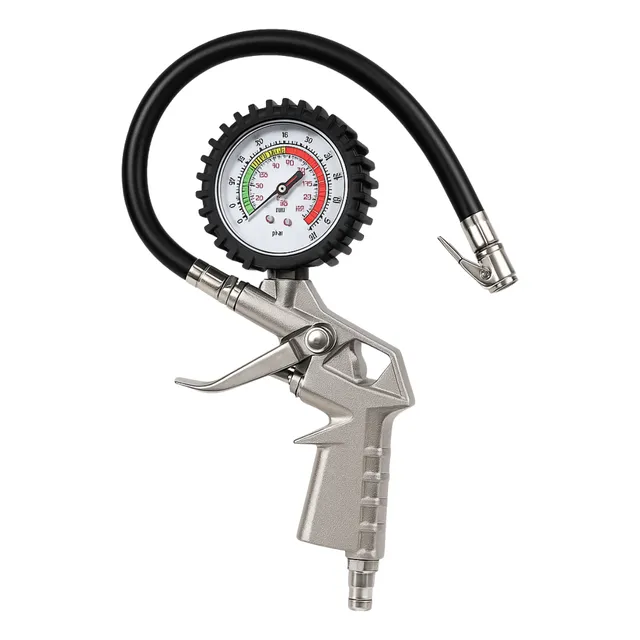 Calibrador De Pneus Profissional Com Manômetro 220 1/4