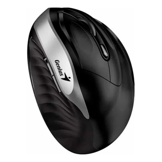 Mouse Genius Ergo 8250s Wireless Vertical 6 Bot Silver Grey Color Plata