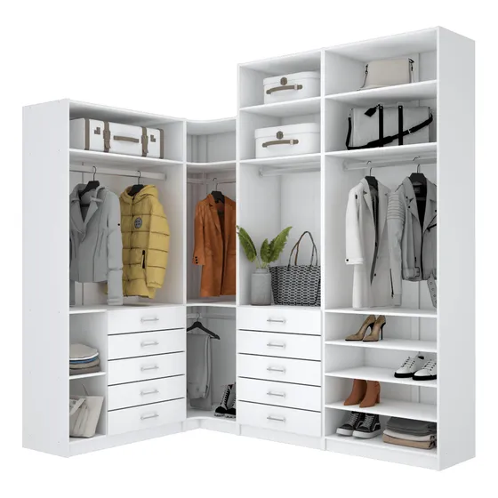 Kit Closet Modulado 2 Alturas 4 Módulos M451.b (closet,casa)