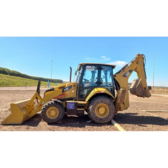 Retroescavadeira Cat 416f2 4x4 Cabinada Ano 2020 Com 8.500 H