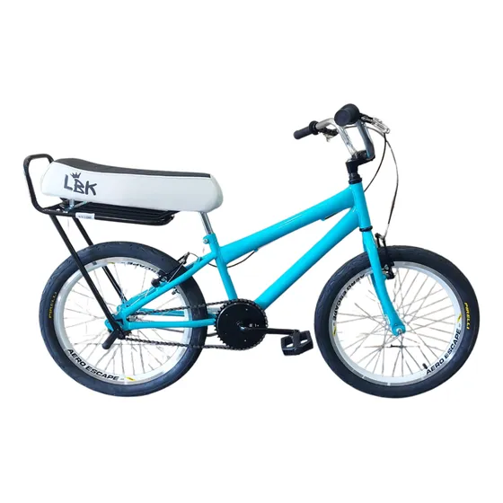 Bicicleta Aro 20 Montadinha Lbk C/ Banco Branco Guidão De160