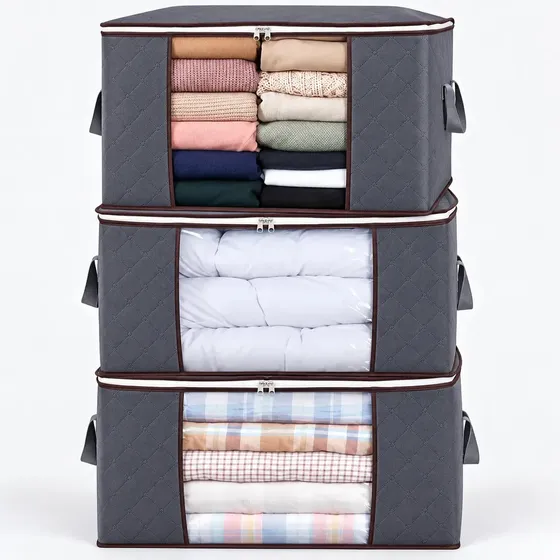 Pack De 3und Organizador De Bolsas De Almacenamiento De Ropa