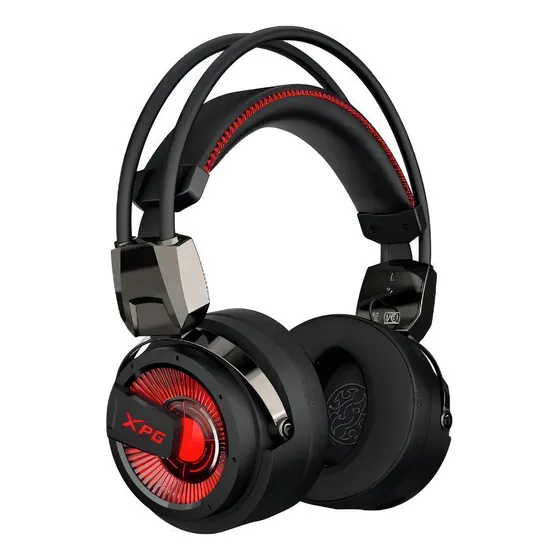 Fone de ouvido over-ear gamer XPG PRECOG com luz LED